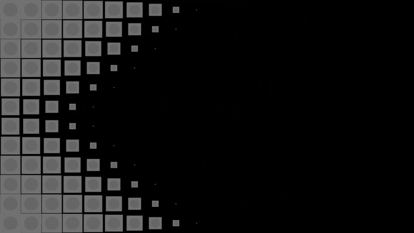 几何圆和正方形交叉效果转场遮罩视频素材