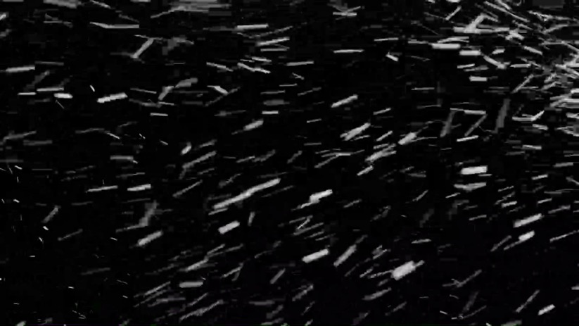 猛烈浓密的大雪下雪飘雪花粒子动画
