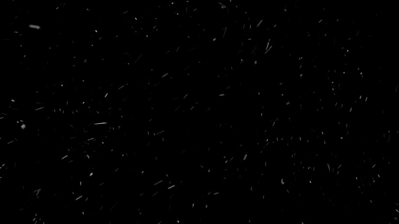 轻盈的雪下雪飘雪花粒子动画