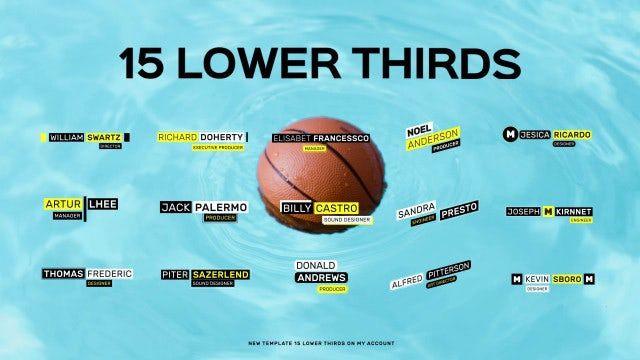 15 Lower Thirds AE模板