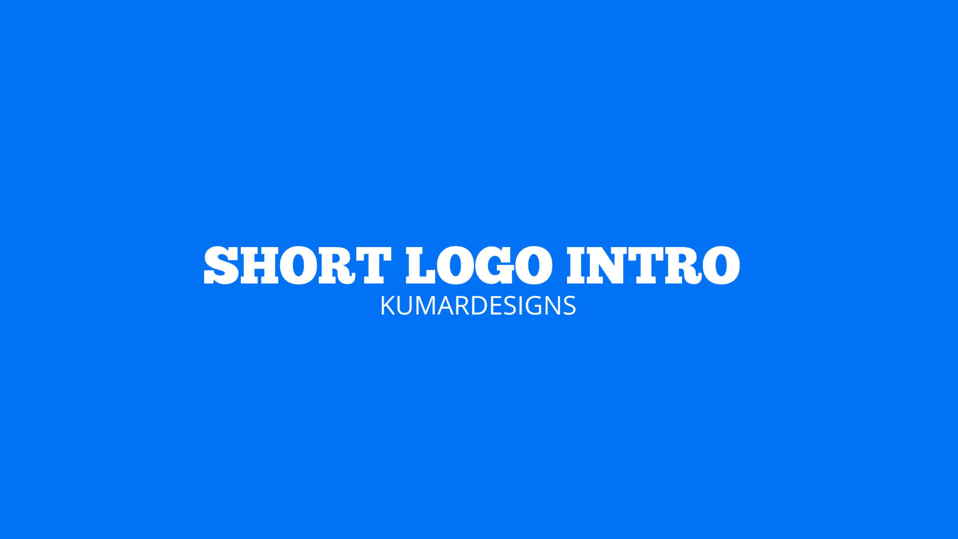 动画线条形状logo展示AE模板Short Logo Intro