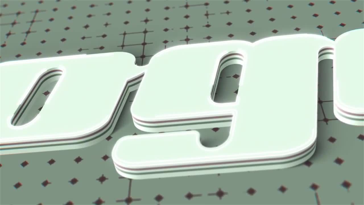 富有创意的3D Logo动画展示AE模板3D Logo