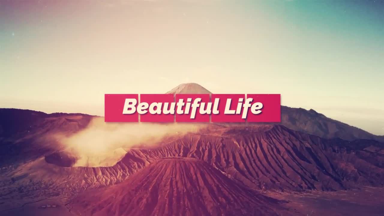 Beautiful Life AE照片视频特效模板