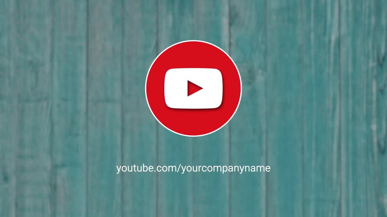 YouTube媒体链接宣传动画AE模板
