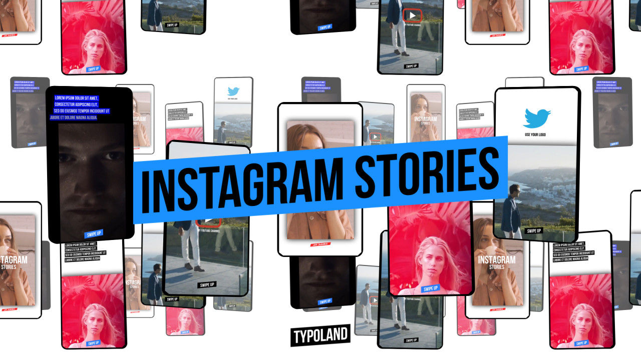 15个酷炫且富有创意Instagram故事的动画PR模板