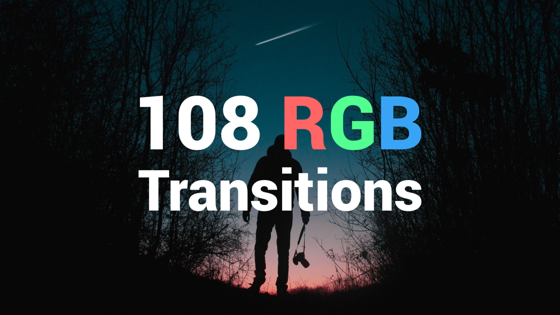 108个转场过渡特效RGB TransitionsAE模板