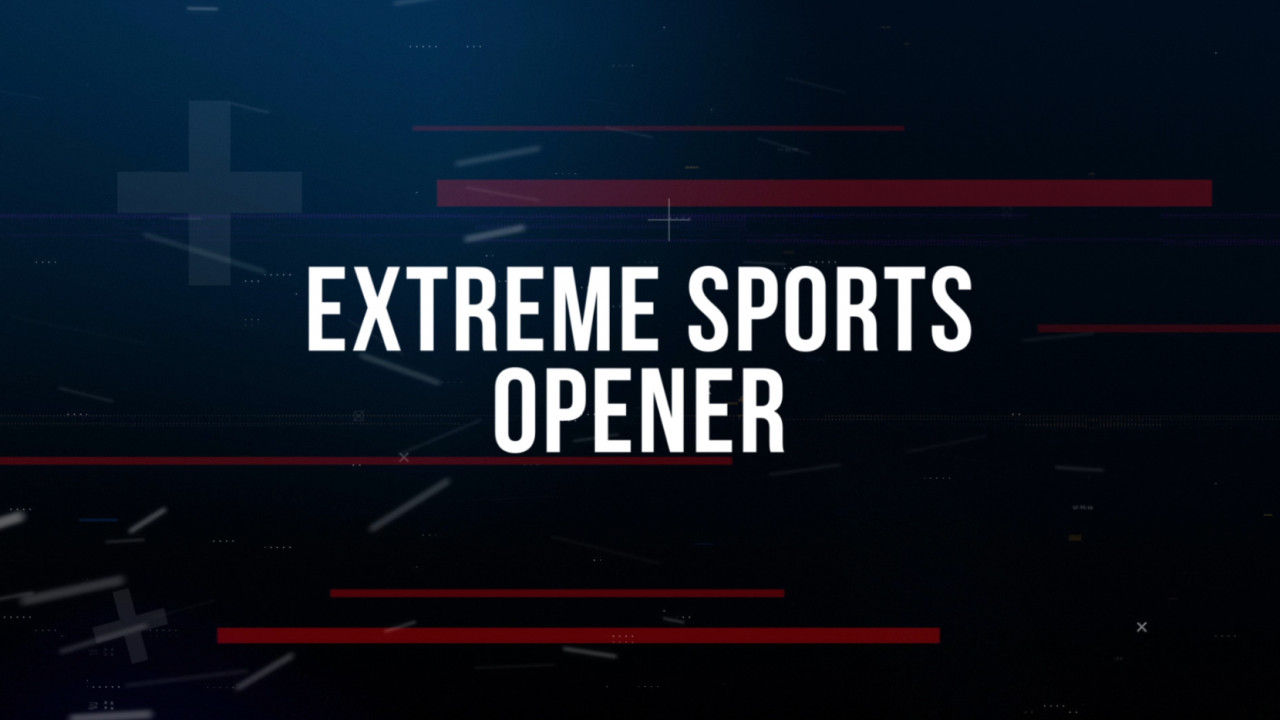 极限运动时尚的过渡效果PR模板Extreme Sports Opener