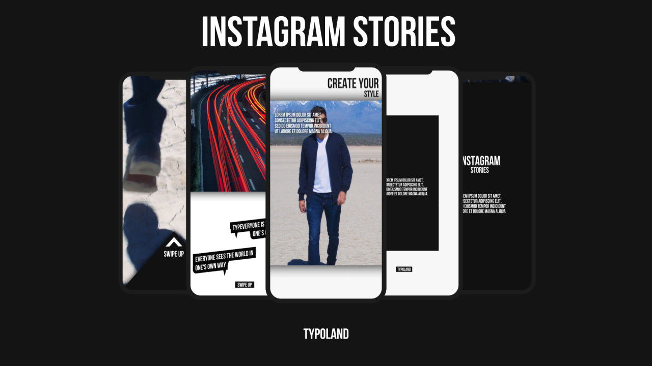 21个酷炫的创意动画Instagram故事Pr模板