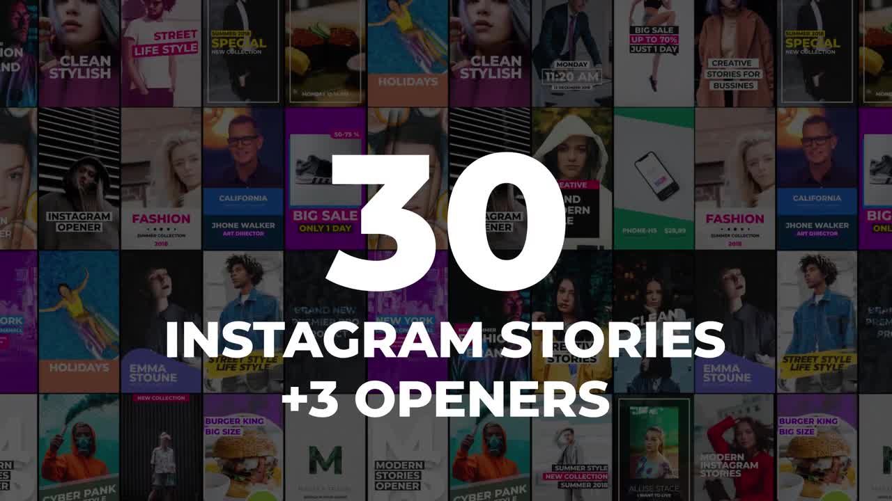 30个独特的社交媒体Instagram故事PR模板