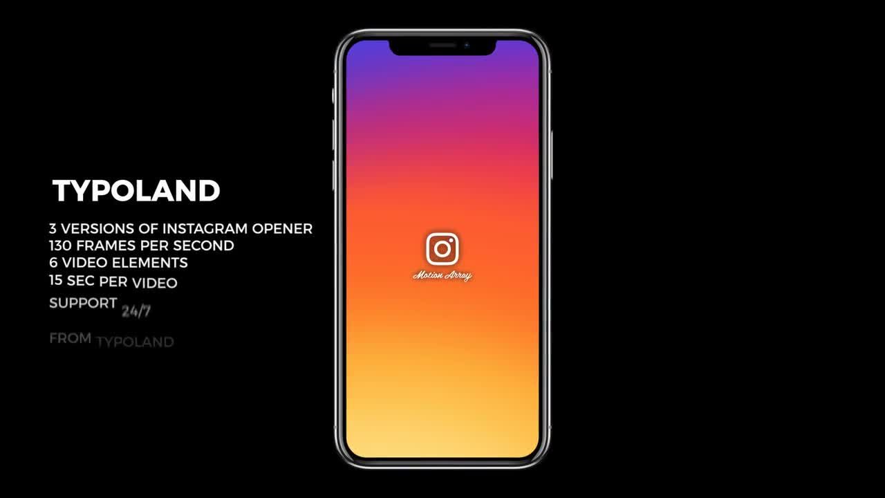 手机竖屏产品广告促销展示AE模板 Instagram Story Openers