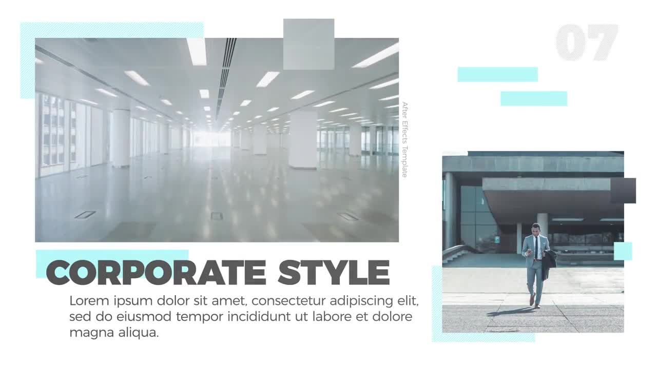 公司宣传片视频幻灯片展示AE模板Corporate Slides
