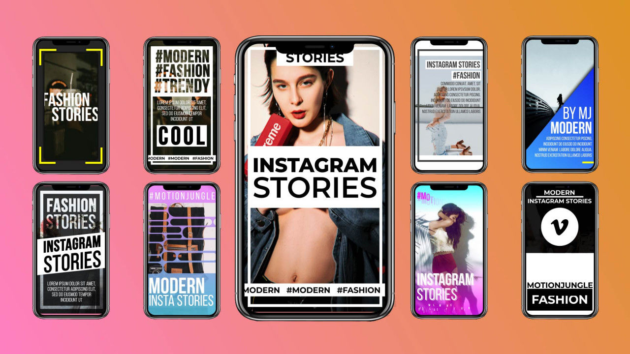 时尚酷炫创意Instagram故事AE模板