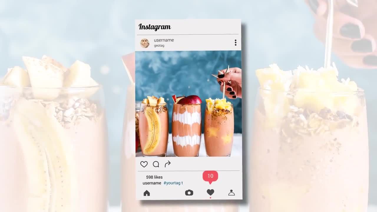 明亮现代创意Instagram促销AE模板