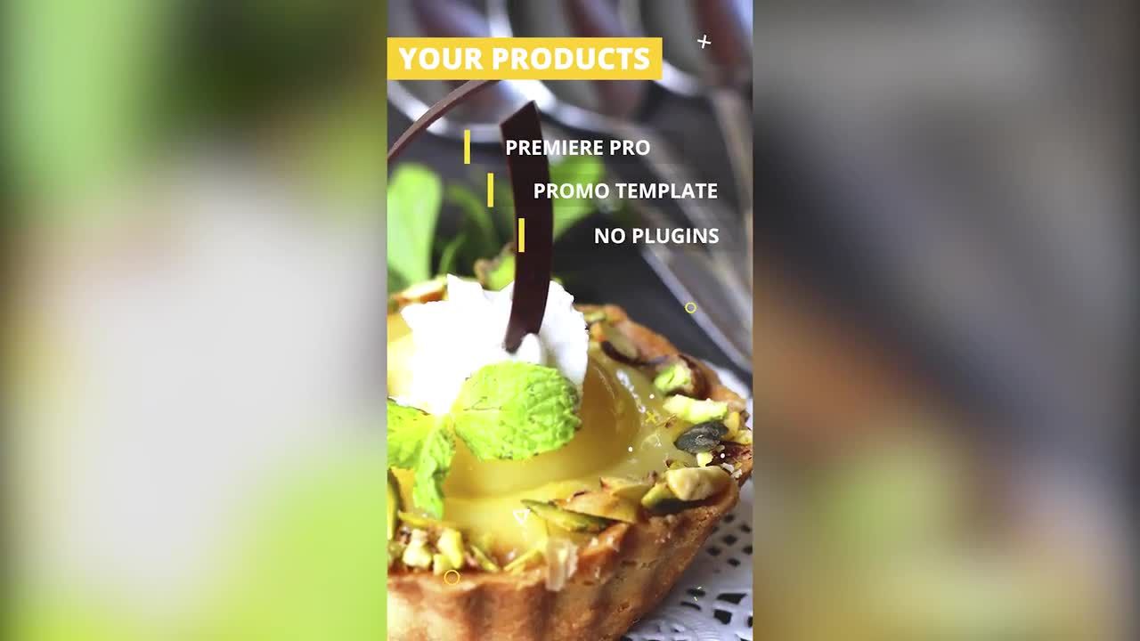 Instagram故事美食照片展示Pr模板 