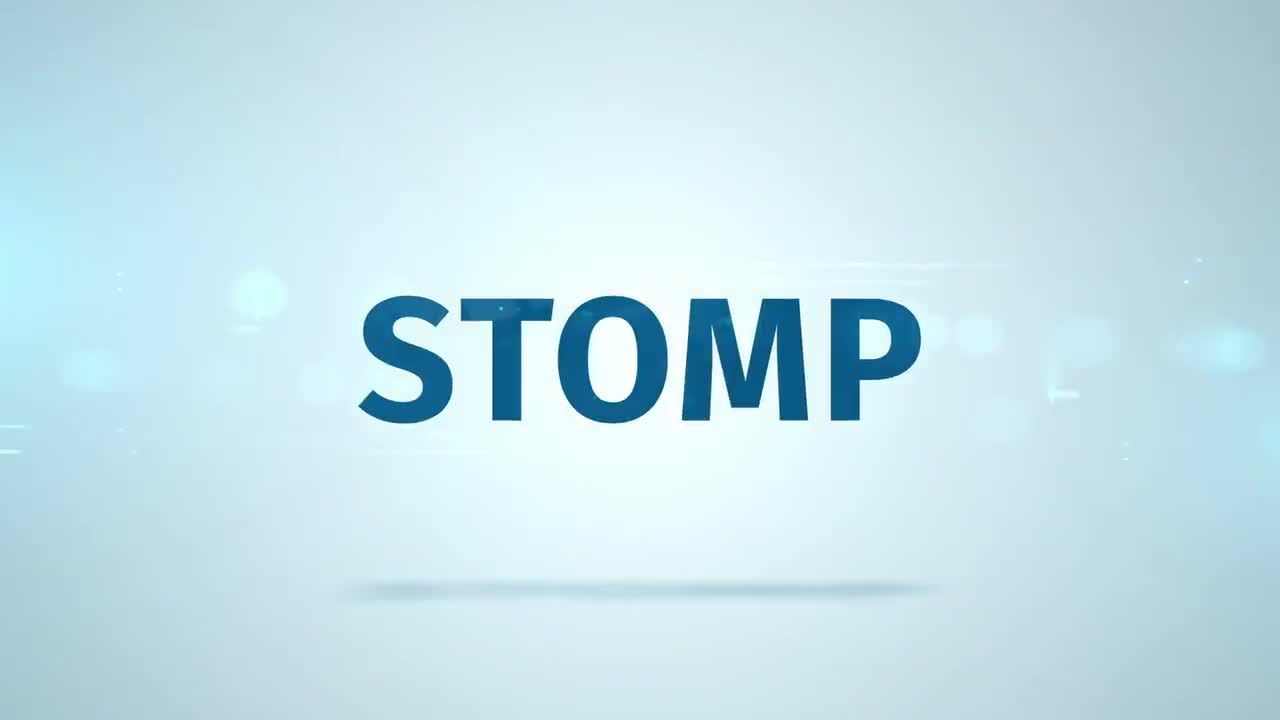 快速动感的公司Stomp Typo徽标显示AE模板