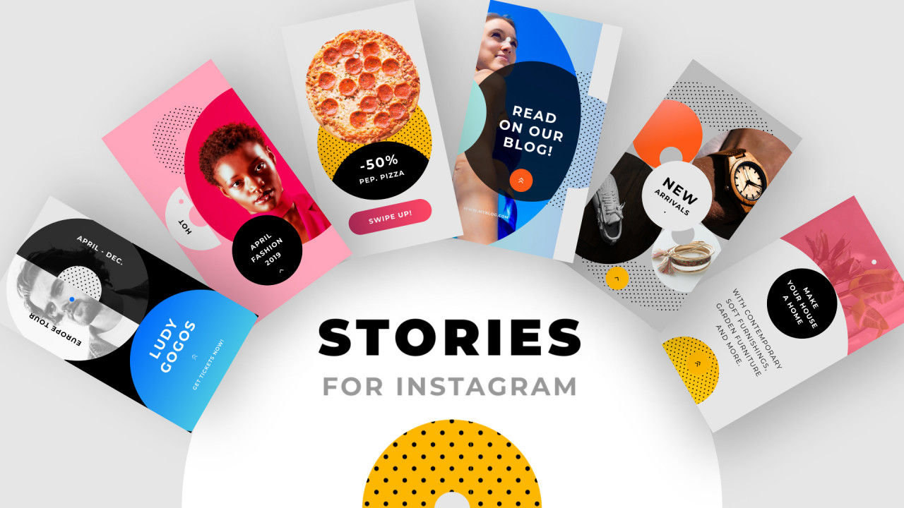 6个独特的超现代Instagram故事动画PR模板