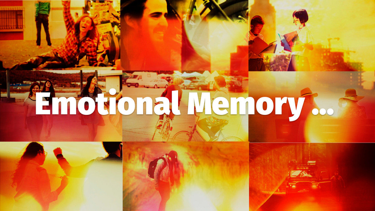 有惊人钢琴主题的情感记忆幻灯片PR模板