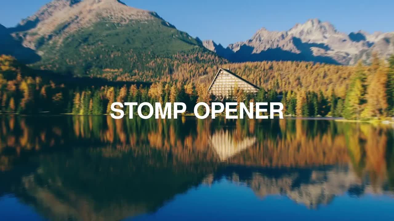 充满能量的旅行度假预告片AE模板Stomp Opener