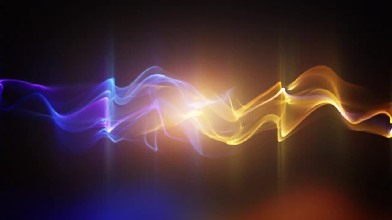 能量光流碰撞效果logo展示PR模板