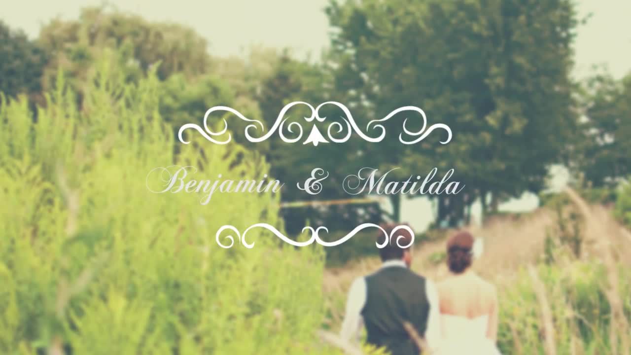 浪漫优雅的结婚婚礼文字标题pr模板