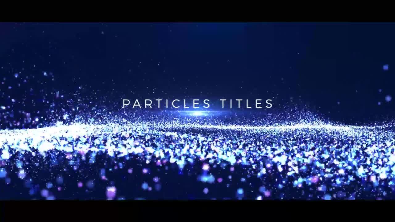 彩色粒子动画标题镜头光晕AE模板