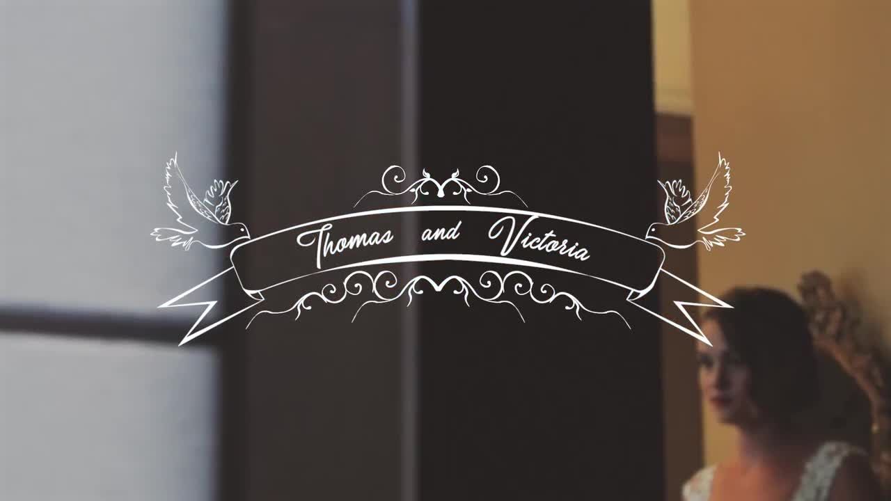 时尚浪漫的婚礼视频展示pr模板