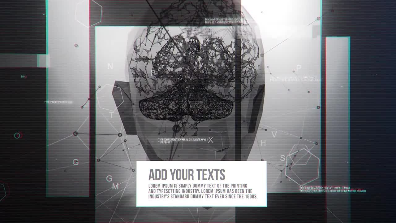 炫酷未来科幻动态幻灯片AE模板