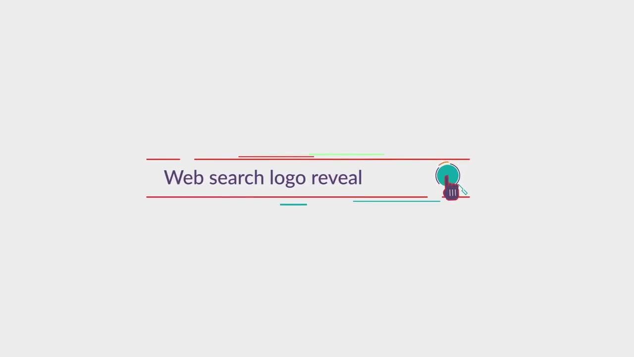 互联网搜索图标公司网站logo动画片头视频AE模板