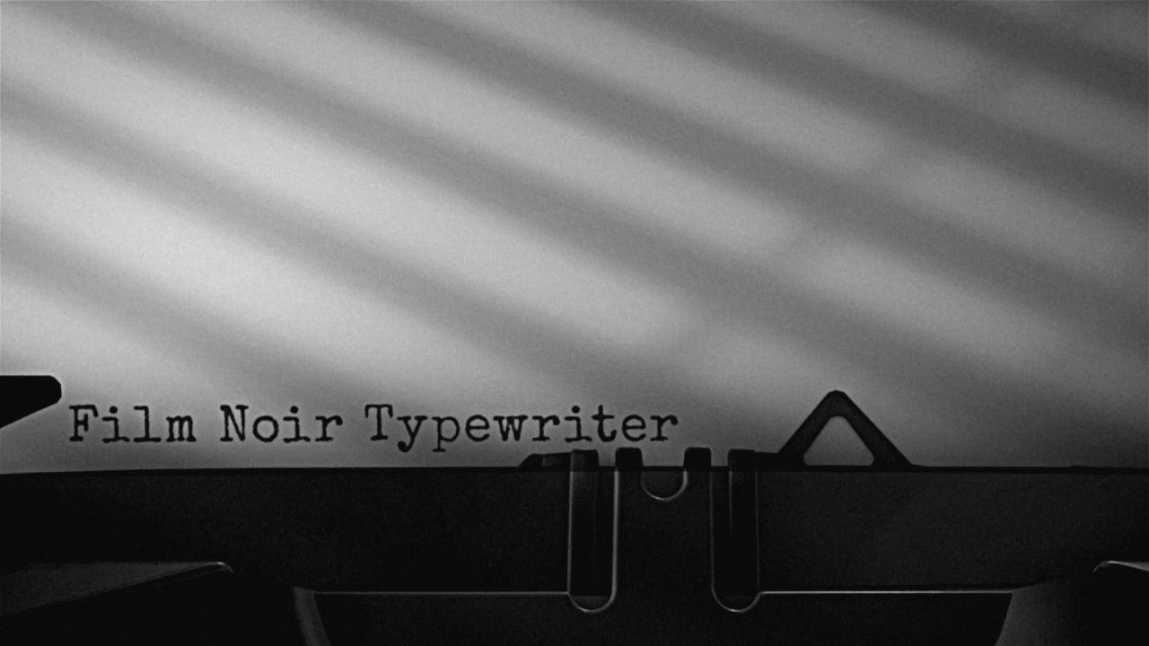 经典外观电影Noir打字机标题AE模板