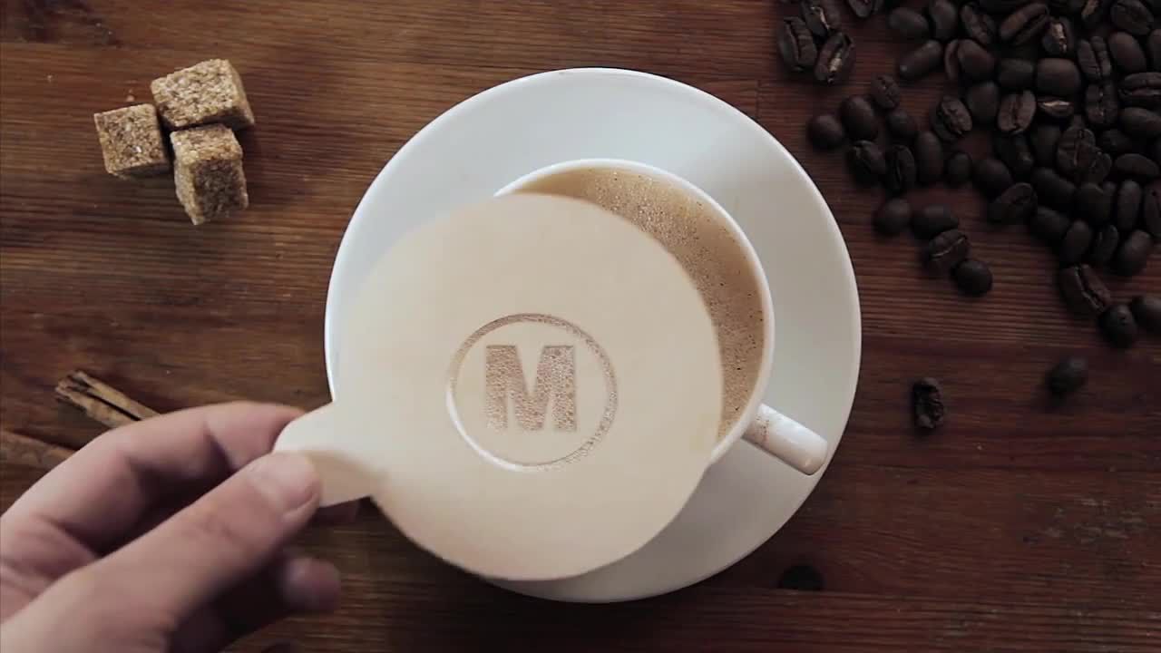 整洁的咖啡开瓶器AE模板