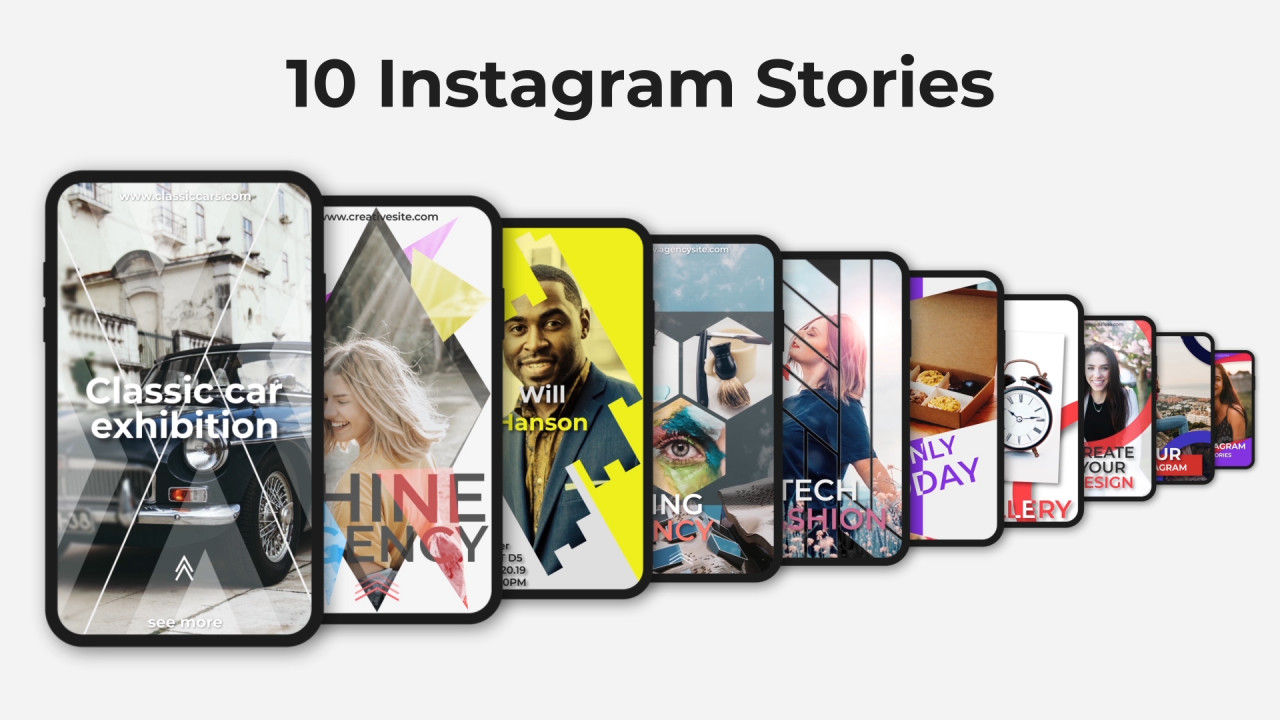 10 Instagram故事AE模板