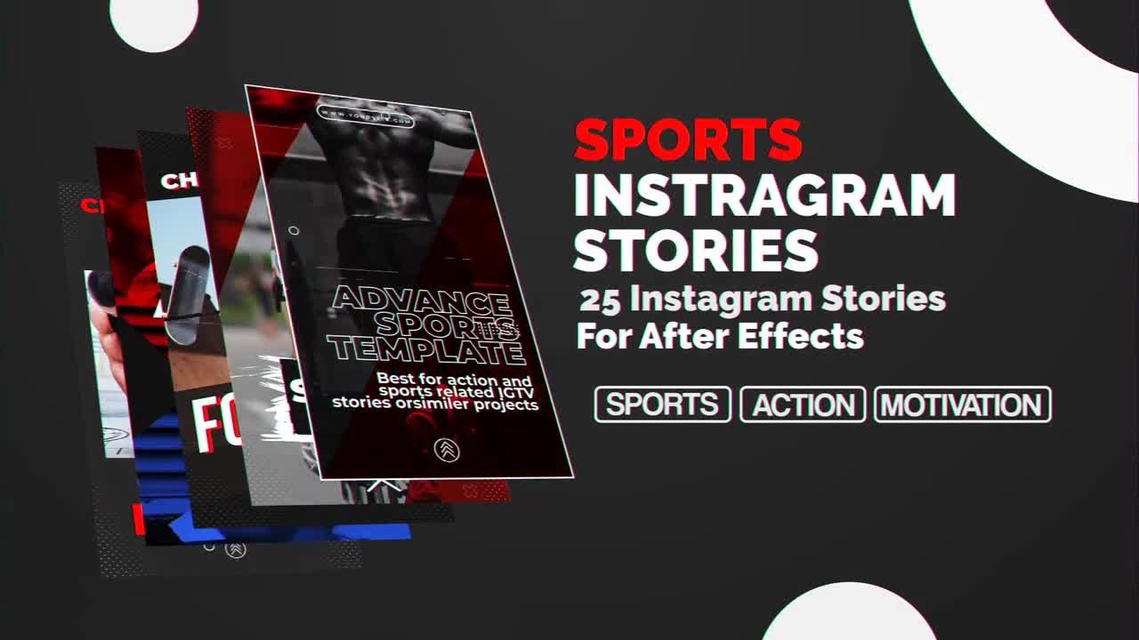 25个动感活力的体育Instagram故事AE模板