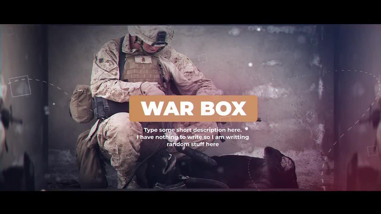 震撼军事历史主题宣传视频标题文字特效AE模板