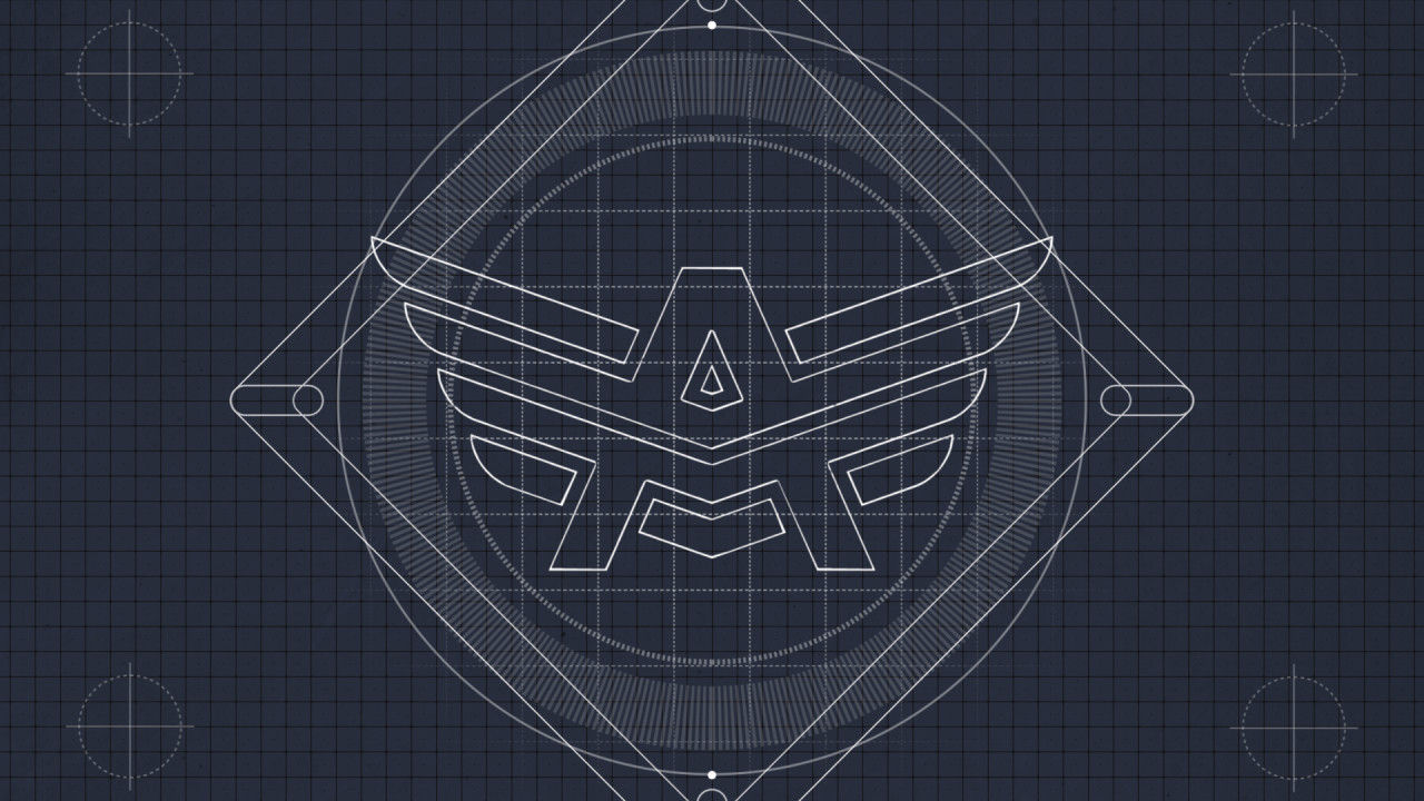 专业设计的几何标志显示AE模板