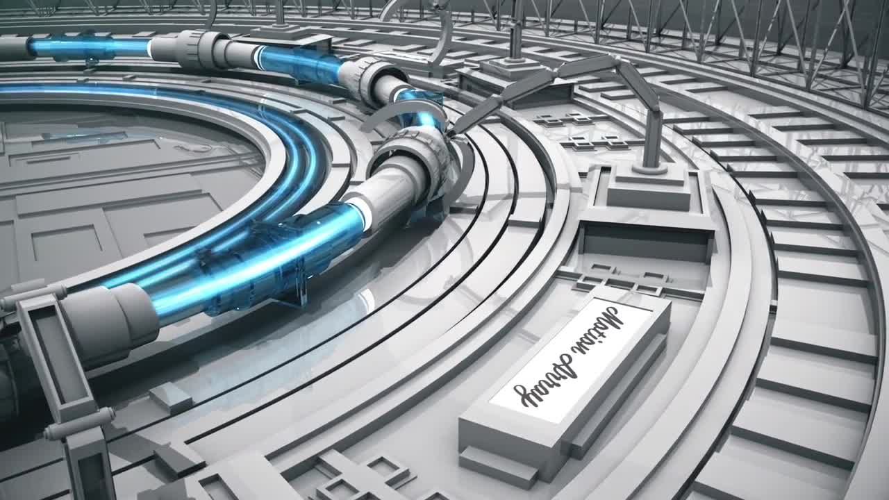 科技电力公司LOGO片头动画制作AE模板