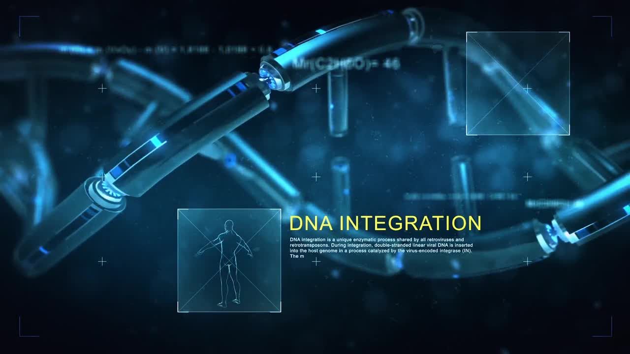 锐利先进时尚的DNA宣传介绍AE模板
