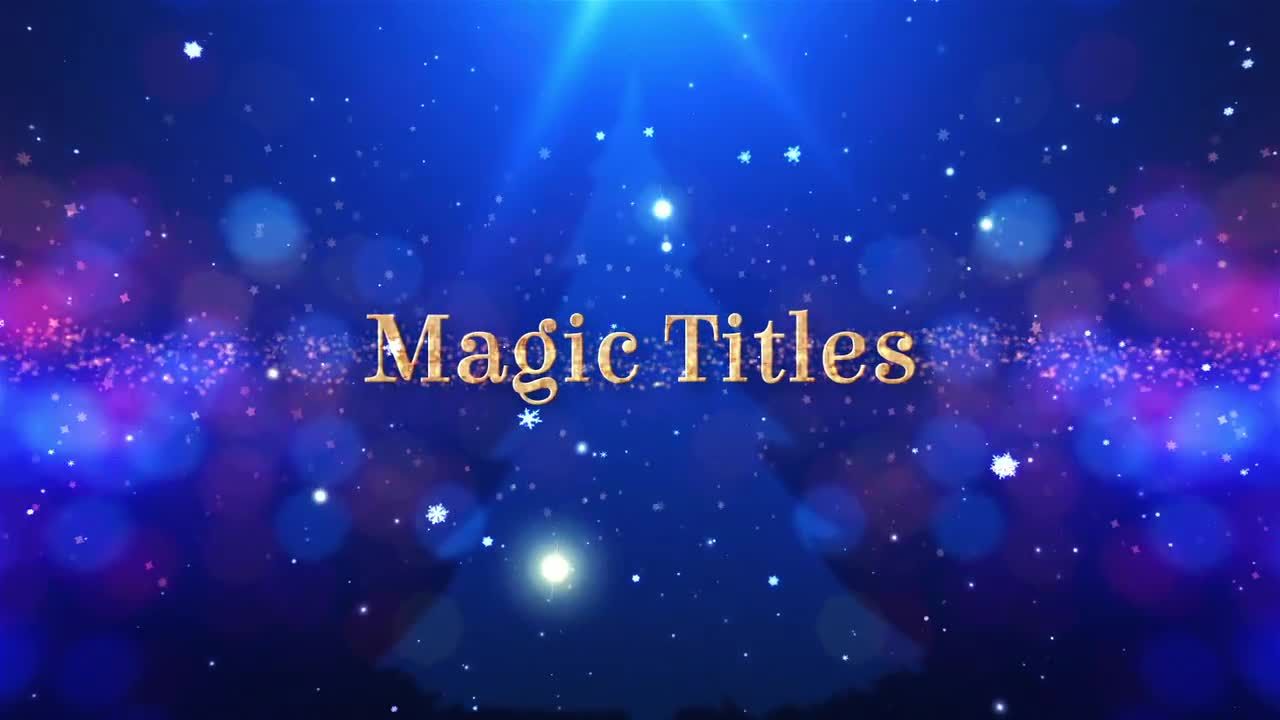 魔术标题漂亮设计动画AE模板