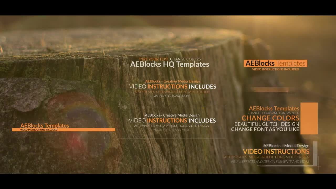 15种动画效果构图创意广告标题AE模板