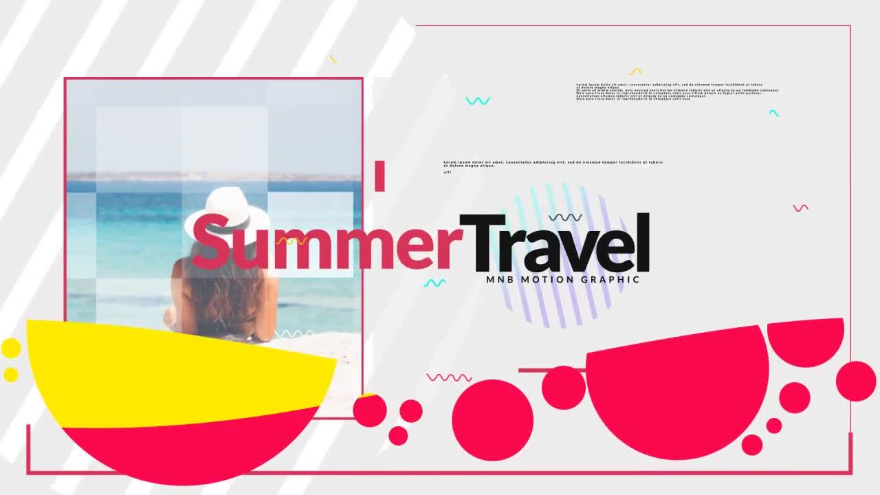 夏天和旅行AE模板