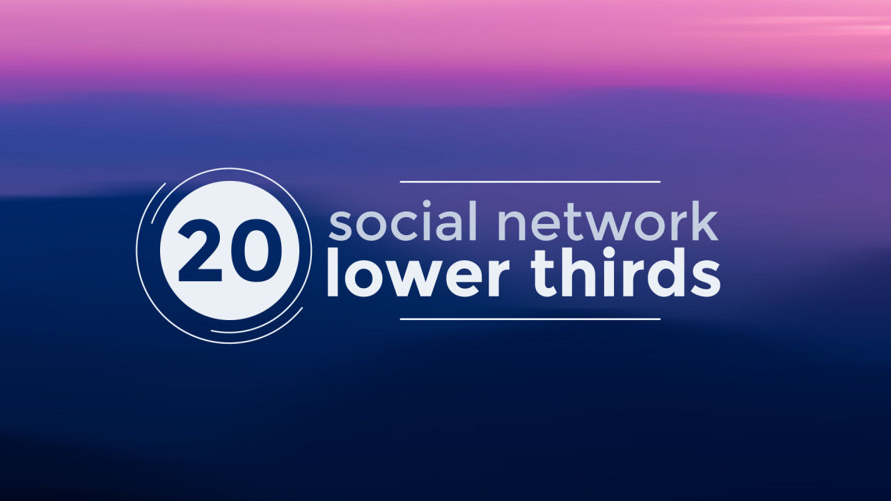20个社交良好的网络AE模板