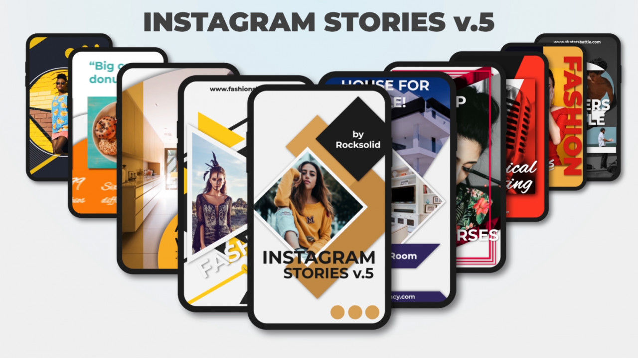 10个Instagram故事V.5AE模板