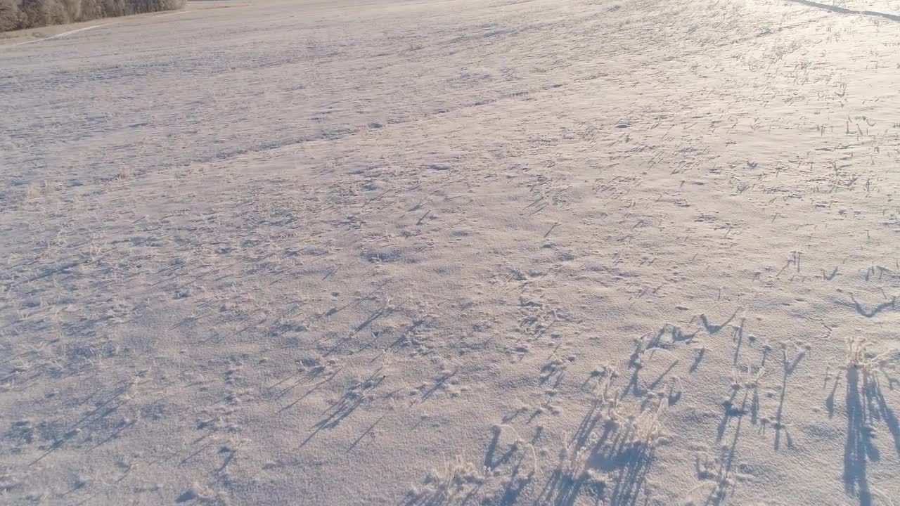 冬季雪场降雪特效视频