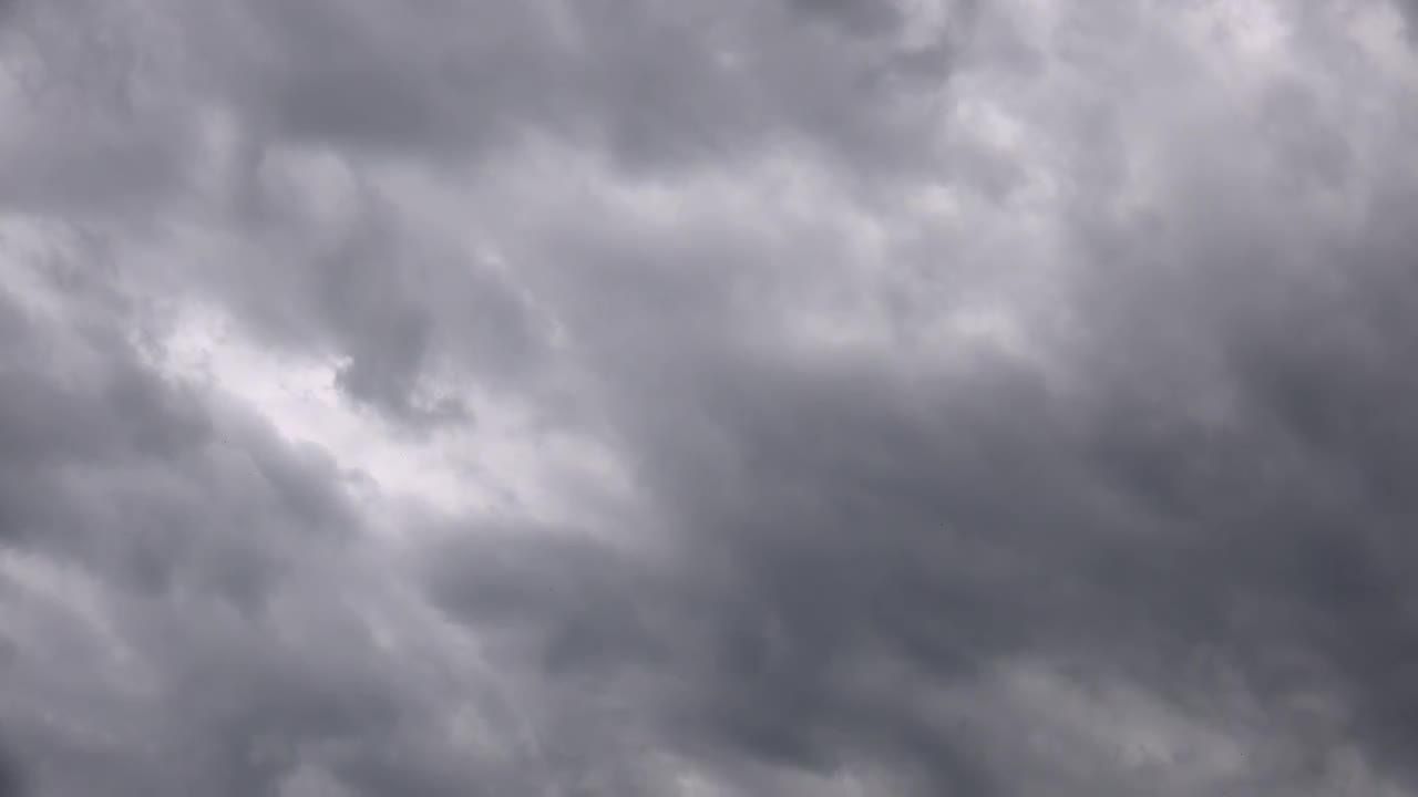 布满天空的乌云视频素材