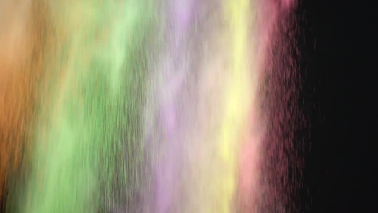 彩色粉末雨倾盆落下特效视频素材