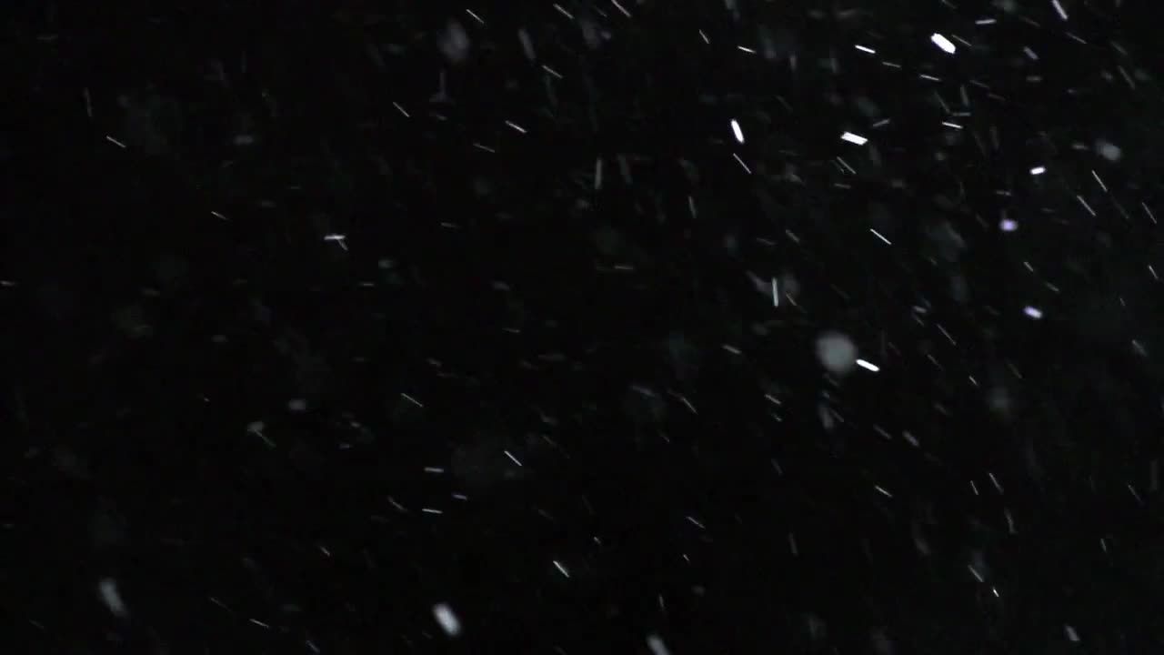 冬季降雪慢慢飘浮视频特效