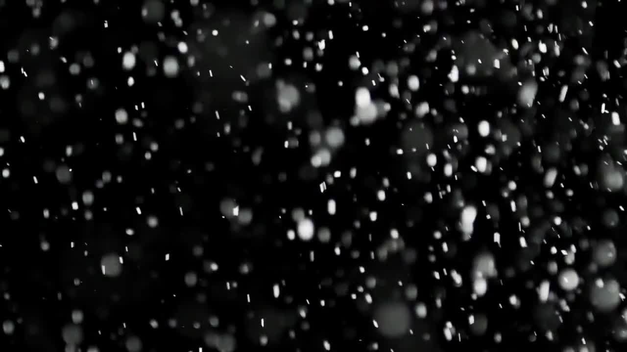 许多雪粒夹杂着VFX视频特效