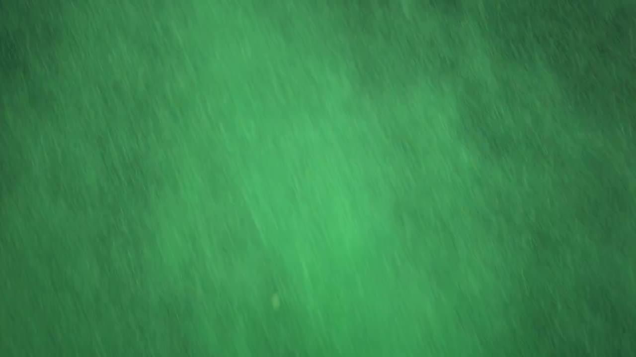 黑色背景上沐浴的鲜绿色粉末特写视频
