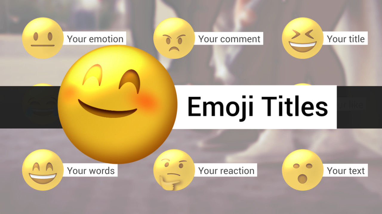 Emoji表情符号标题AE模板