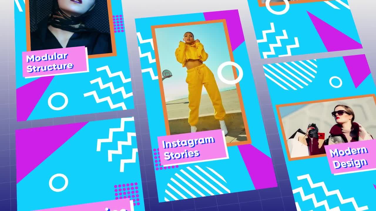 Instagram故事宣传介绍AE模板