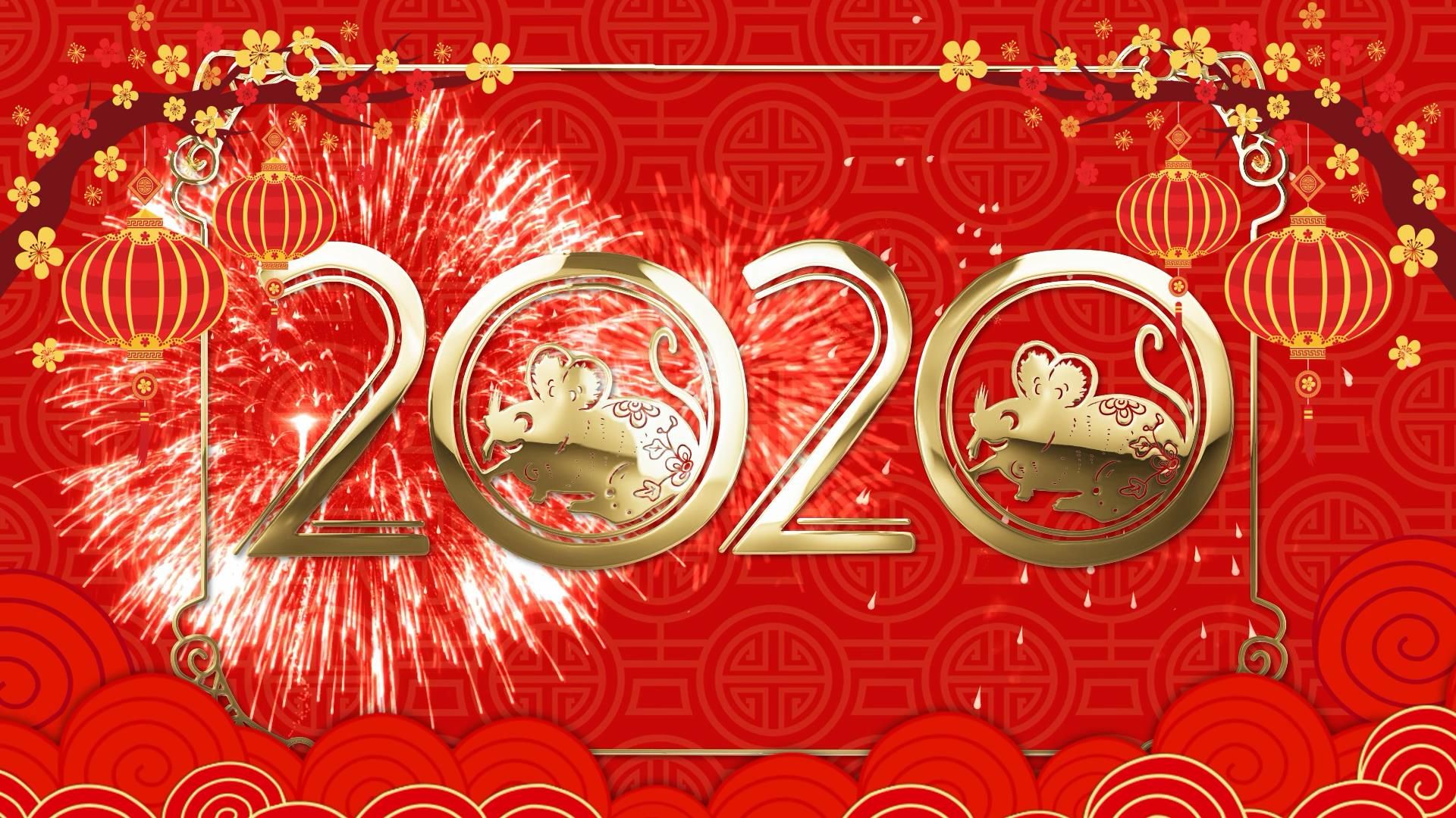 恭贺新年2020鼠年视频